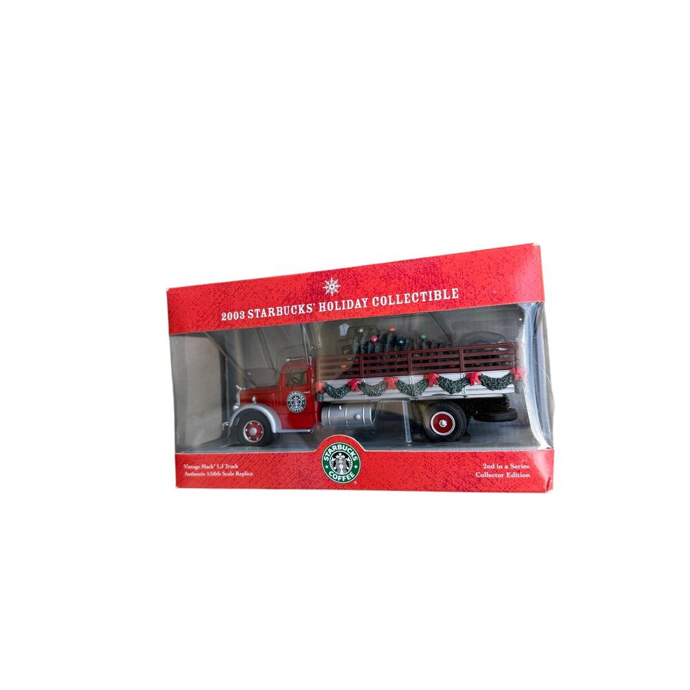 Starbucks Product 2003 Holiday Collectible 1940s Mack LJ Diecast Truck Replica